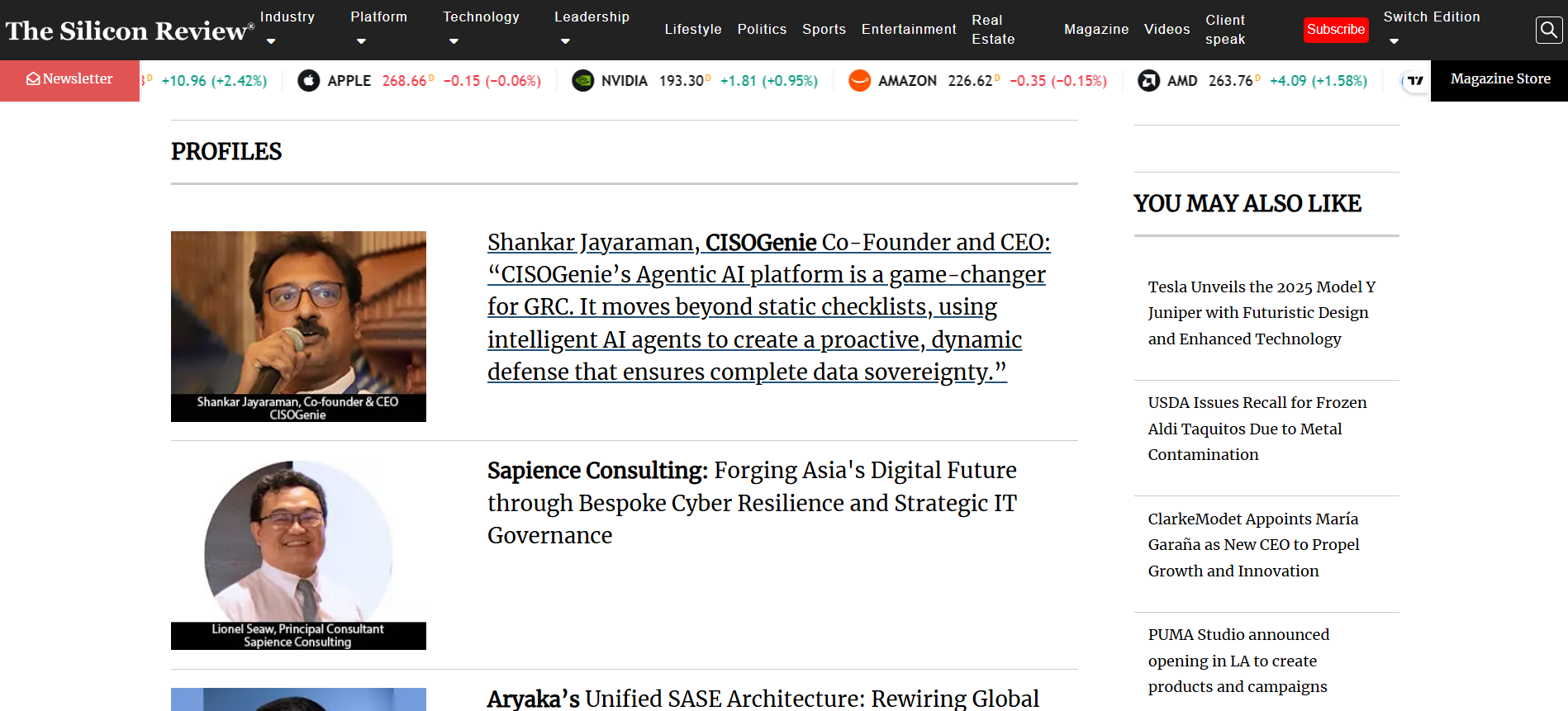 Preview of CISOGenie Featured in The Silicon Review