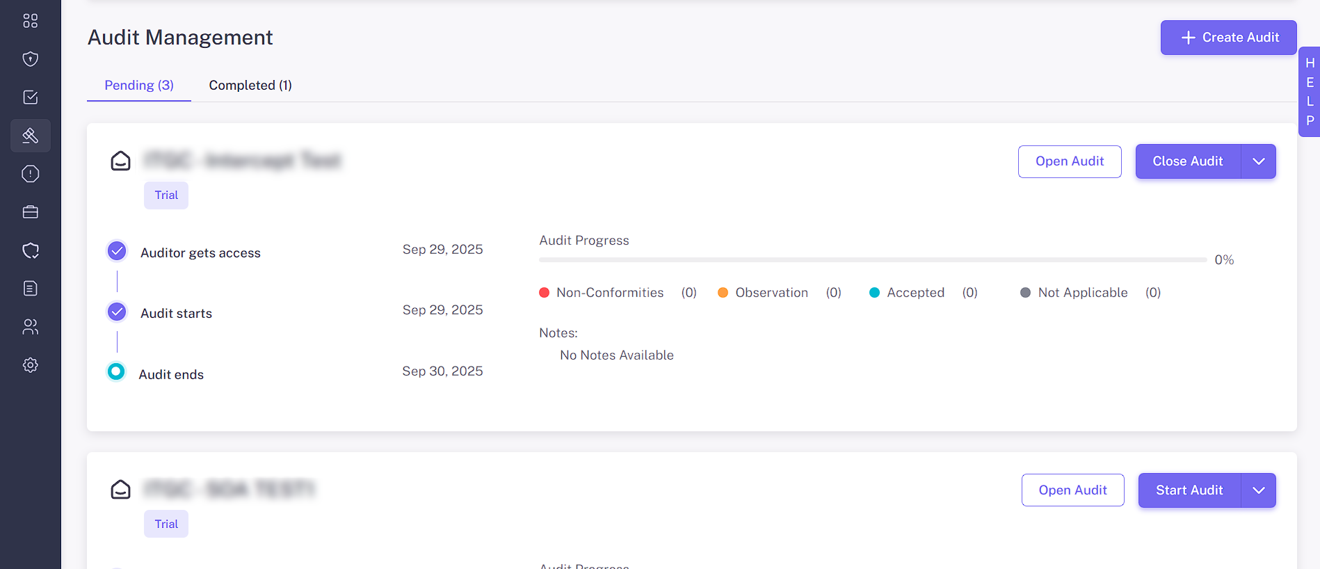 End-to-End Audit Execution