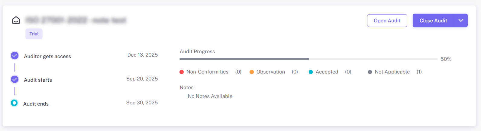 Control-Level Assessment & Evidence Management