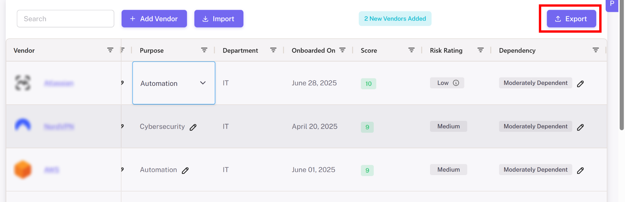 Exportable Reporting & Governance